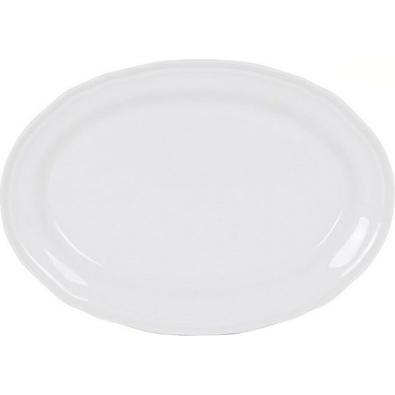 Serving Platter Feuille Oval Porcelain White (28 x 20,5 cm)