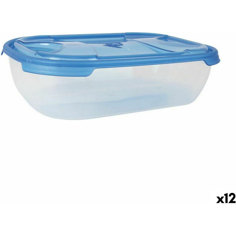 Set of lunch boxes Tontarelli Nuvola 1,15 L Blue Rectangular 3 Pieces (12 Units)