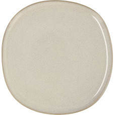 Flat plate Bidasoa Ikonic Ceramic White (20,2 x 19,7 cm) (Pack 6x)