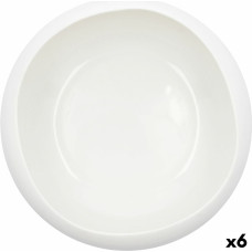 Bowl Ariane Organic Ceramic White (Ø 21 cm) (2 Units)