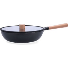 Pan Quid Naturalia Black Metal 28 cm With lid Stews