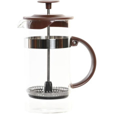 Cafetière with Plunger DKD Home Decor Brown Transparent Stainless steel Borosilicate Glass 350 ml 16 x 9 x 18,5 cm