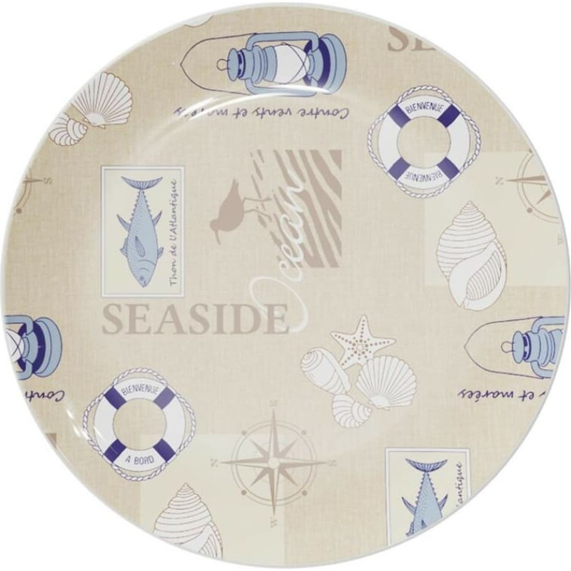 Flat Plate Versa Seaside Polyethylene RPET Ø 25 cm