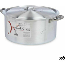 Casserole with lid Silver Aluminium 10 L (6 Units)