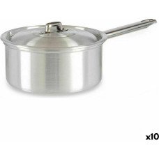 Saucepan with Lid Ø 16 cm Silver Aluminium 1,5 L (10 Units)