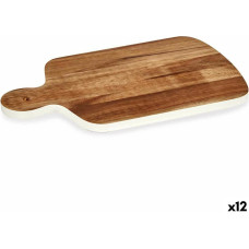 Cutting board White Acacia 25,7 x 1,5 x 40 cm (12 Units)