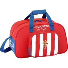 Sports bag Real Sporting de Gijón Red White (40 x 24 x 23 cm)