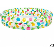 Inflatable Paddling Pool for Children Intex Pineapples Rings 248 L 132 x 28 x 132 cm (12 Units)