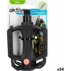 Pedals Aktive 11 x 3 x 8 cm Bicycle 2 Pieces Black 24 Units