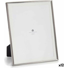 Photo frame Silver Crystal Steel 23 x 28 x 15 cm (12 Units)