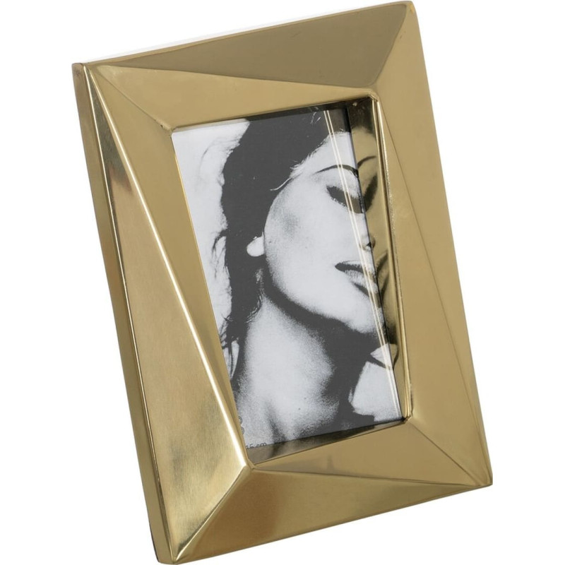 Photo frame Golden Stainless steel Crystal 17,5 x 22,5 cm