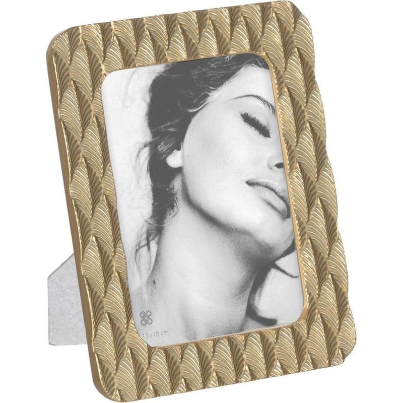 Photo frame Golden Polyresin Sheets 17,7 x 1,5 x 22,8 cm