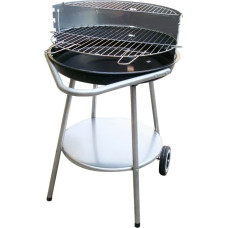 Coal Barbecue with Wheels Aktive Enamelled Metal 51 x 82 x 51 cm Black