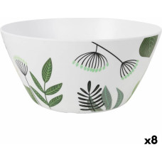 Salad Bowl La Mediterránea Flora Melamin 25,5 x 12 cm (8 Units)