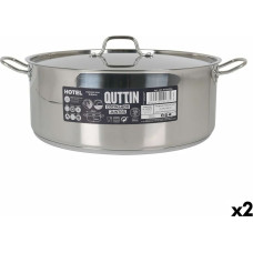 Casserole with lid Quttin Aluminium 36 x 14 cm (2 Units)