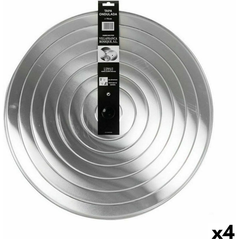 Frying Pan Lid VR Aluminium 70 x 70 x 3 cm (4 Units)