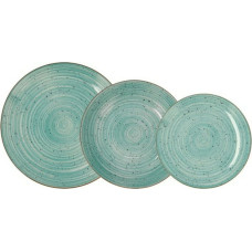 Dinnerware Set Quid Montreal Ceramic Turquoise Stoneware 18 Pieces