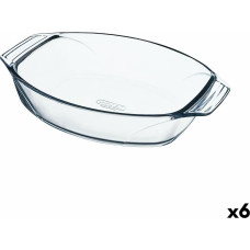 Oven Dish Pyrex Irresistible Transparent Glass Oval 35,1 x 24,1 x 6,9 cm (6 Units)