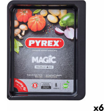 Oven Dish Pyrex Magic Rectangular Metal 35 x 26 cm 6 Units