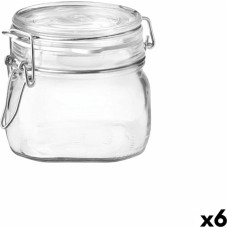 Food Preservation Container Bormioli Rocco Fido Transparent Glass (500 ml) (6 Units)