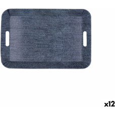 Brokastu paplātes Quid Habitat Zils Plastmasa 33 x 23 x 4 cm Ar rokturiem Denim (12 gb.)