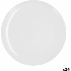 Flat Plate Quid Select Basic White Plastic 25 cm (24 Units)