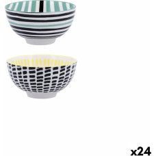 Bowl Bidasoa Zigzag Multicolour Ceramic 11 cm (24 Units)