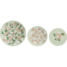 Plakans trauks DKD Home Decor Porcelāns Tradicionāls 27 x 27 x 3 cm 18 Daudzums