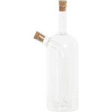 Menāža DKD Home Decor 9 x 6,5 x 21,5 cm Caurspīdīgs Korķis 500 ml Borosilikāta glāze