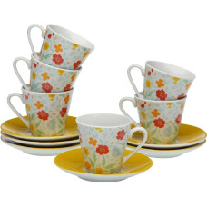 Piece Coffee Cup Set Versa Flandes 6 Units Porcelain