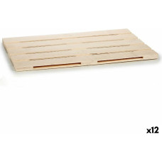 Snack tray Brown Wood 40 x 2 x 60 cm (12 Units)