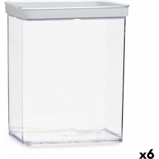 Jar Transparent Silicone polystyrene ABS 3,3 L 10,5 x 23,7 x 21 cm (6 Units)