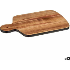 Cutting board Black Acacia 25,7 x 1,5 x 40 cm (12 Units)