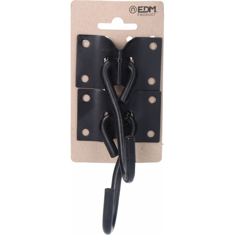 Holder EDM Hook for hanging up Hammock Black 70 x 45 mm (2 Units)