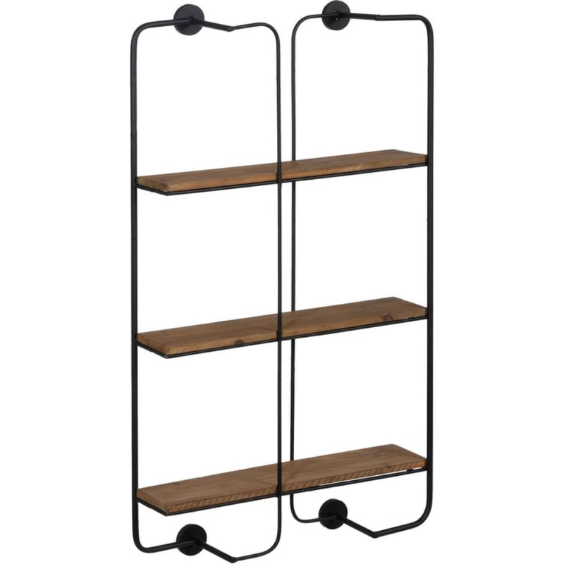 Shelves Brown Black Iron 47,5 x 13 x 89 cm