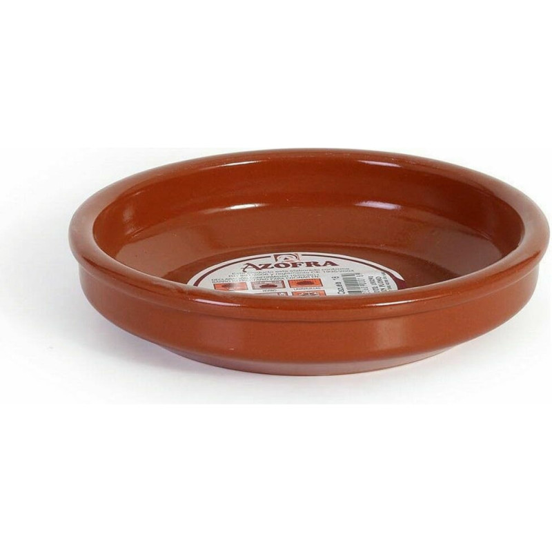 Saucepan Azofra Baked clay 17 x 17 x 3,5 cm (26 Units)