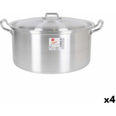 Casserole with lid Aluminium 38,5 x 33 x 18,5 cm (4 Units)