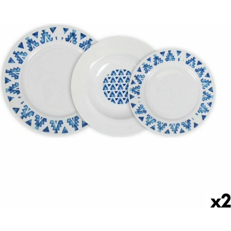 Dinnerware Set La Mediterránea Marvin Circular 12 Pieces (2 Units)