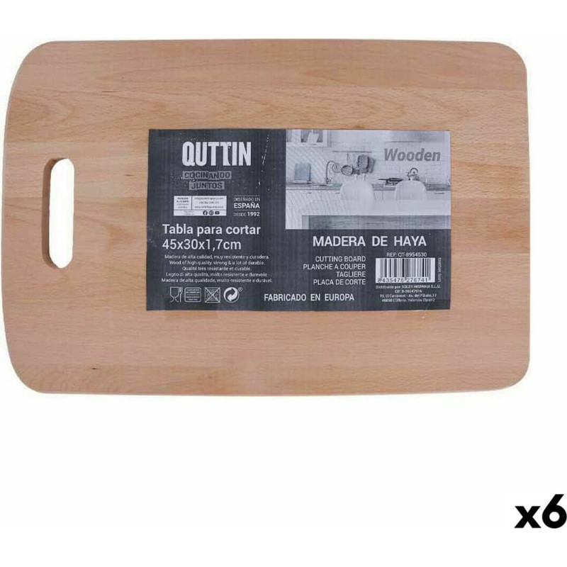 Cutting board Quttin 45 x 30 x 1,7 cm (6 Units)