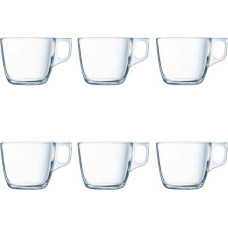 Piece Coffee Cup Set Luminarc Nuevo Transparent Glass 220 ml 6 Pieces (6 pcs)