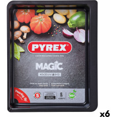 Krāsns Trauks Pyrex Magic Taisnstūra Metāls 6 gb. 40 x 31 cm