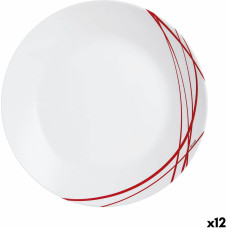 Plakans trauks Arcopal Domitille Rojo Daudzkrāsains Stikls 25 cm (12 gb.)