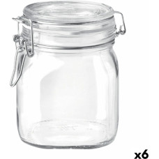 Food Preservation Container Bormioli Rocco Fido Transparent Glass (75 cl) (6 Units)