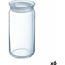 Jar Luminarc Pav Transparent Silicone Glass (1,5 L) (6 Units)