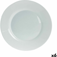 Flat plate Bormioli Rocco Toledo Glass 25 cm (6 Units)