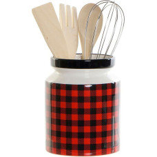 Pot for Kitchen Utensils DKD Home Decor Black Multicolour 1 L 11,5 x 11,5 x 26 cm