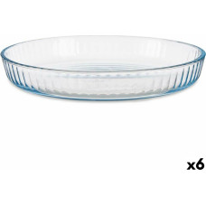 Baking tray Transparent Borosilicate Glass 31,2 x 5 x 5 cm (6 Units)