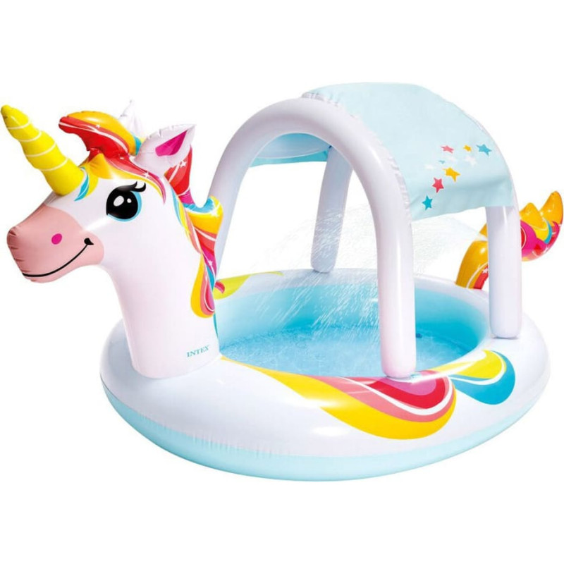 Inflatable Paddling Pool for Children Intex Unicorn 254 x 132 x 109 cm (254 x 132 x 109  cm)