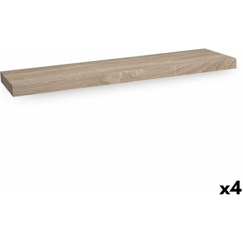 Shelve Confortime MDF Wood Brown 23,5 x 80 x 3,8 cm (4 Units)