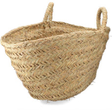 Firewood Basket EDM Esparto zāle Ovāls 60 x 45 x 35 cm